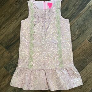 Lilly Pulitzer Pink and Gold Kids Formal Dress